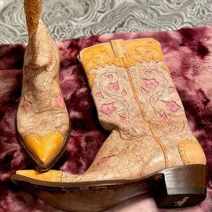 Old Gringo Floral Leather Boots